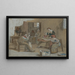 À la plus belle Étude für ein Gemälde - Dominik Skutecký — gerahmtes Bild an der Wand