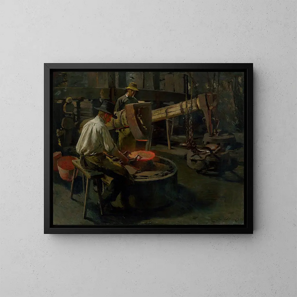 L'Appel des chaudières - Dominik Skutecký — gerahmtes Bild an der Wand