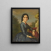 Portrait einer Dame - Dominik Weber — gerahmtes Bild an der Wand