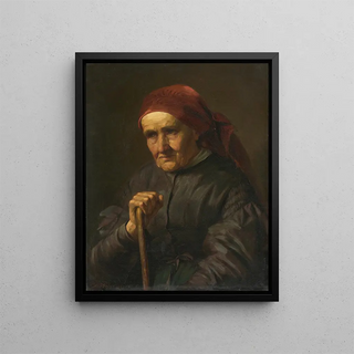 Dominik Weber - Portrait of an Elderly Peasant Woman.webp
