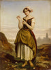 Eine französische Bäuerin - Dominique Louis Papety — Ansicht des Kunstwerks