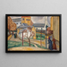 Rue de Village Parfois en Hiver - Dora Bromberger — gerahmtes Bild an der Wand