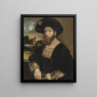 Dosso Dossi - Portrait of a Man Wearing a Black Beret.webp