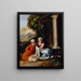 Die Heilige Familie - Dosso Dossi — gerahmtes Bild an der Wand