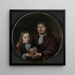 Doppelporträt von Isaac Pontanus und Hendrik van Beek - Michiel Van Musscher — Wandpräsentation des Kunstwerks