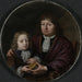 Doppelporträt von Isaac Pontanus und Hendrik van Beek - Michiel Van Musscher — in einem Innenraum präsentiert