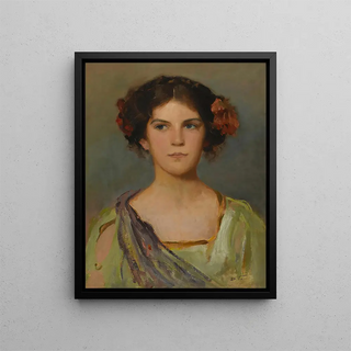 Douglas Volk - Portrait Of The Artists Daughter.webp