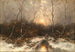 Ein Hirsch in einem Wald im Mondschein - Désiré Thomassin — Ansicht des Kunstwerks