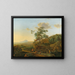 Ein italienisches Landschaft mit Reisenden - Niederländische Schule — gerahmtes Bild an der Wand