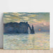 Reproduktion des Gemäldes Étretat Sonnenuntergang von Claude Monet