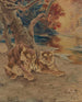 Ein Paar Tiger, die sich unter einem Baum ausruhen - E. Baily Hilda — Ansicht des Kunstwerks