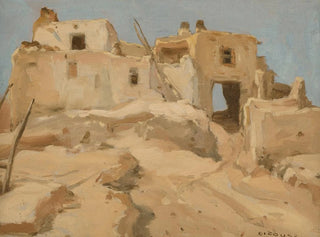 Arcade Hopi, Walpi, Arizona - Eanger Irving Couse — Ansicht des Kunstwerks