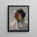 Portrait einer jungen Frau - Eanger Irving Couse — gerahmtes Bild an der Wand