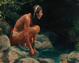 Eanger Irving Couse - The Spirit of the Pool.webp