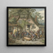 Ébouillanter le cochon - Adriaen van Ostade — gerahmtes Bild an der Wand
