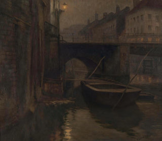 Vue du Vleeshuisbrug à Gand - Edgar Bytebier — Ansicht des Kunstwerks