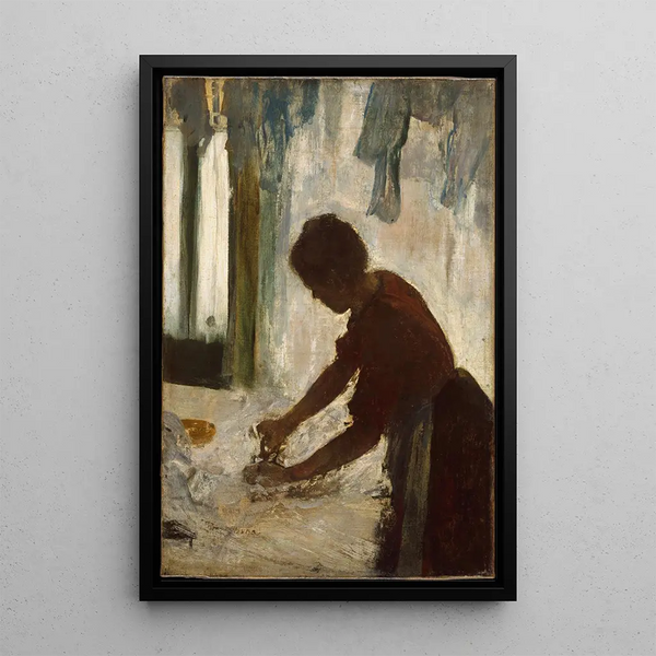 Reproduktion des Gemäldes Eine Frau beim Bügeln - Edgar Degas