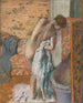 Nach dem Bad Frau, die sich abtrocknet - Edgar Degas — Ansicht des Kunstwerks