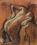 Nach dem Bad Frau, die sich abtrocknet (Case Conflict) - Edgar Degas — Ansicht des Kunstwerks