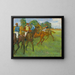 Vor dem Rennen - Edgar Degas — gerahmtes Bild an der Wand