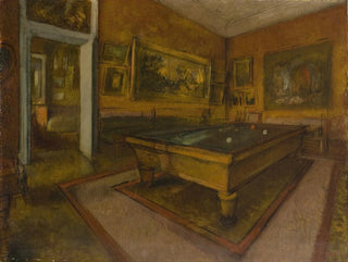 Billardraum in MnilHubert - Edgar Degas — Ansicht des Kunstwerks