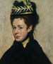 Buste de femme au chapeau de plumes - Edgar Degas — Ansicht des Kunstwerks
