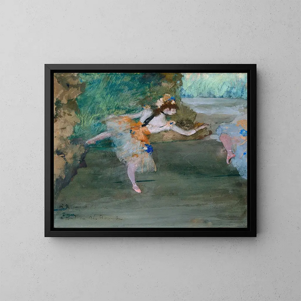 Tänzerin auf der Bühne - Edgar Degas — gerahmtes Bild an der Wand