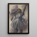 Tänzerin, die sich dehnt - Edgar Degas — gerahmtes Bild an der Wand