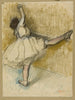 Tänzer, der sich an der Stange dehnt - Edgar Degas — Ansicht des Kunstwerks
