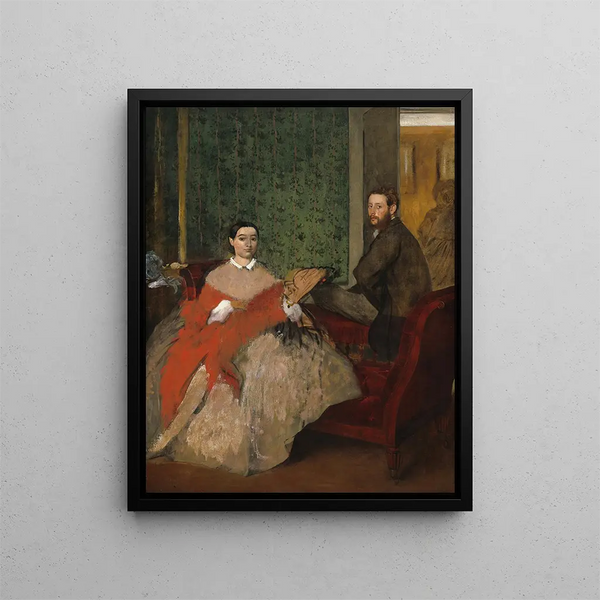 Edmondo et Thérèse Morbilli - Edgar Degas — gerahmtes Bild an der Wand