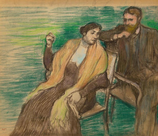 Skizze für ein Porträt von M. und Mme Louis Rouart - Edgar Degas — Ansicht des Kunstwerks