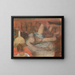 Frau nackt liegend - Edgar Degas — gerahmtes Bild an der Wand