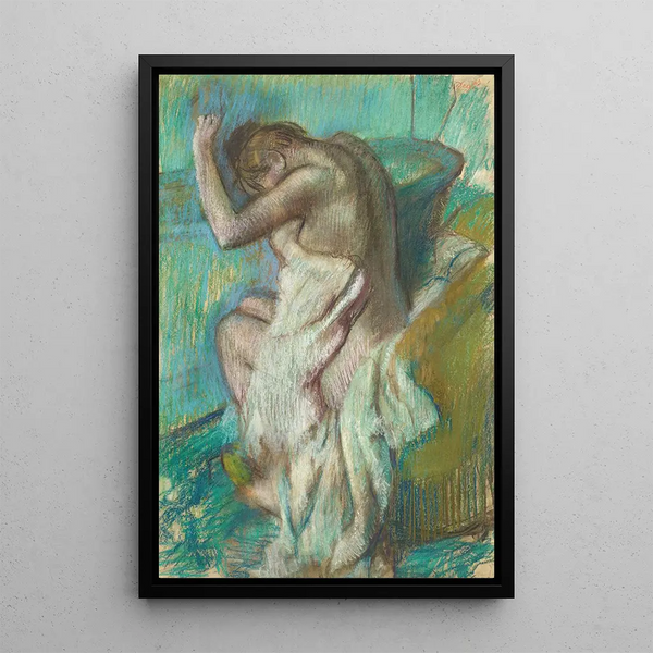 Reproduktion des Gemäldes Frau, die sich abwischt - Edgar Degas