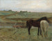 von Pferden auf einer Wiese - Edgar Degas — Ansicht des Kunstwerks