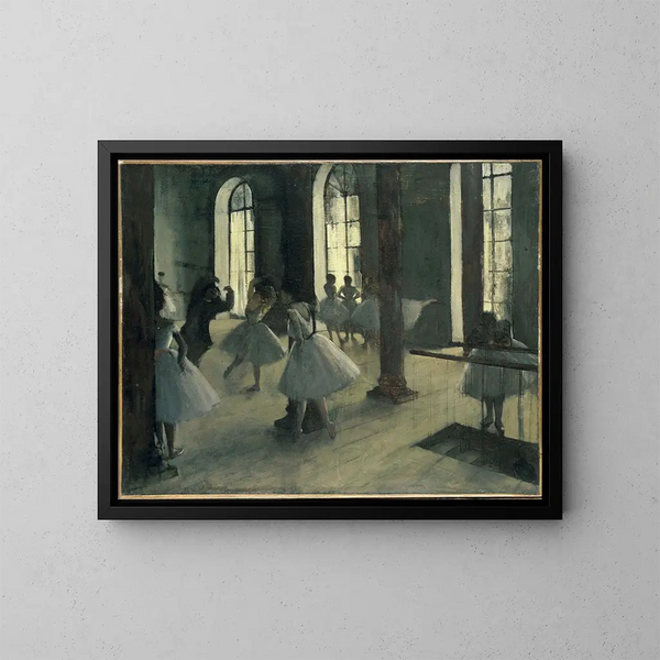 La Répétition au foyer de la danse - Edgar Degas — gerahmtes Bild an der Wand