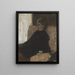 Dame in Schwarz - Edgar Degas — gerahmtes Bild an der Wand