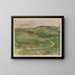 Landschaft - Edgar Degas — gerahmtes Bild an der Wand