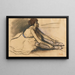 Der Tanzende in der Ruhe - Edgar Degas — gerahmtes Bild an der Wand