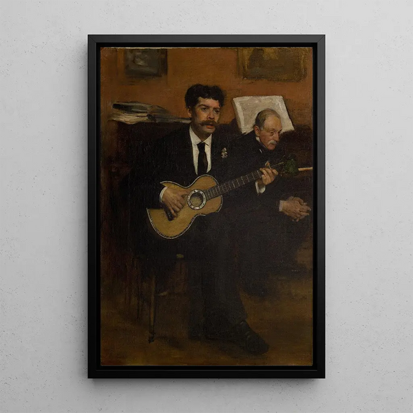 Lorenzo Pagans et Auguste De Gas - Edgar Degas — gerahmtes Bild an der Wand