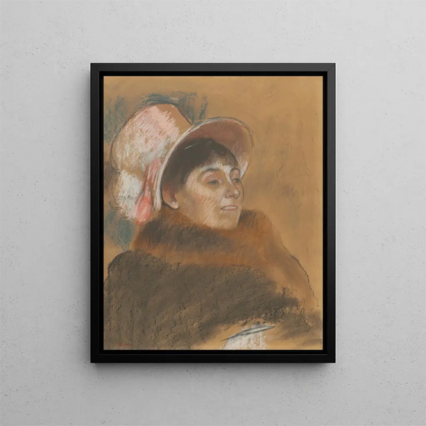 Madame Dietz-Monnin - Edgar Degas — gerahmtes Bild an der Wand