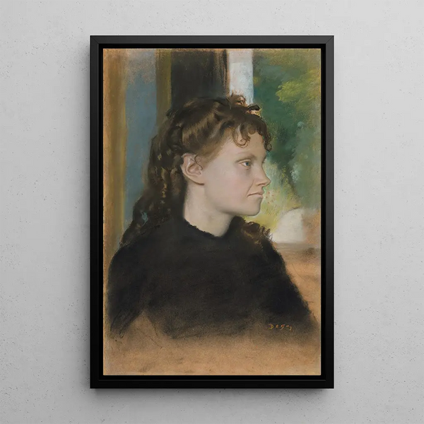 Madame Théodore Gobillard Yves Morisot 1838-1893 - Edgar Degas — gerahmtes Bild an der Wand