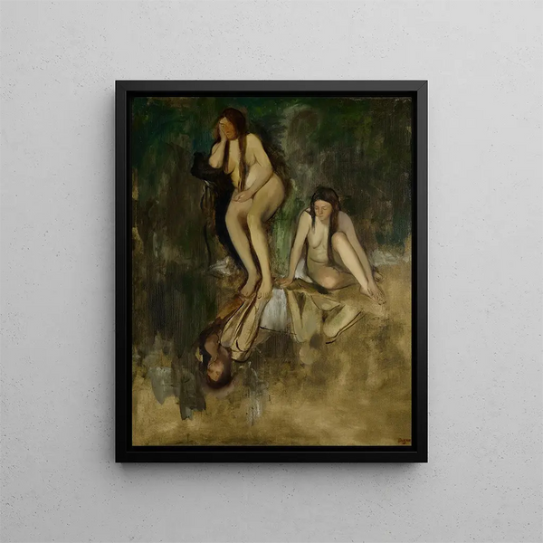 Mlle Fiocre im Ballett La Source Mademoiselle Fiocre im Ballett La Source - Edgar Degas — gerahmtes Bild an der Wand