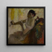 Portrait von Fräulein Rose Caron - Edgar Degas — gerahmtes Bild an der Wand