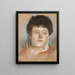 Portrait einer Frau - Edgar Degas — gerahmtes Bild an der Wand