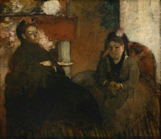 Portrait von Mme Lisle und Mme Loubens - Edgar Degas — Ansicht des Kunstwerks