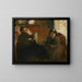 Portrait von Mme Lisle und Mme Loubens - Edgar Degas — gerahmtes Bild an der Wand