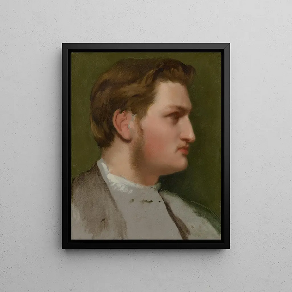 Portrait de Paul Valpinçon - Edgar Degas — gerahmtes Bild an der Wand