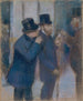 Portraits à la Bourse (Conflit de cas) - Edgar Degas — Ansicht des Kunstwerks