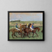 Rennen - Edgar Degas — gerahmtes Bild an der Wand