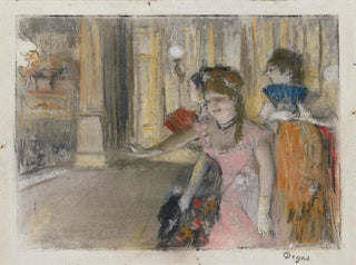 Sänger auf der Bühne - Edgar Degas — Ansicht des Kunstwerks